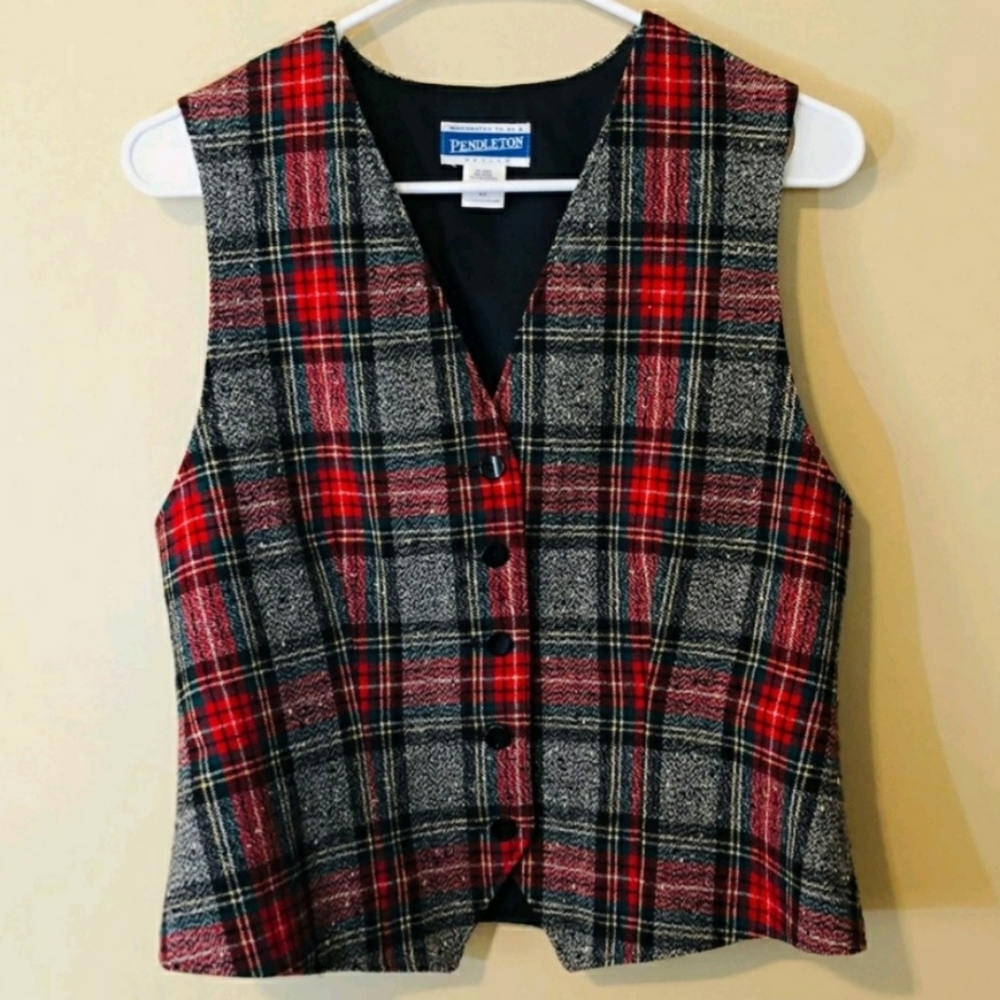 Pendleton Vintage Tartan Plaid Vest